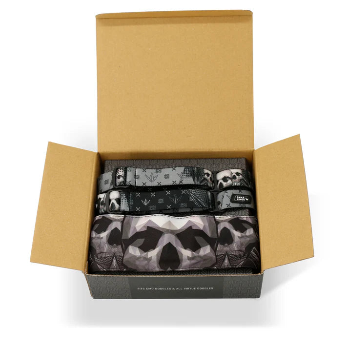 Bunker Kings - Black Skull Coronation 4-Point Goggle Strap & Headband Pack - Limited to 50 world wide *Back Orders Available*