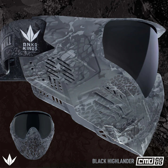 Bunkerkings CMD Goggle - Black Highlander *Back Orders Available*