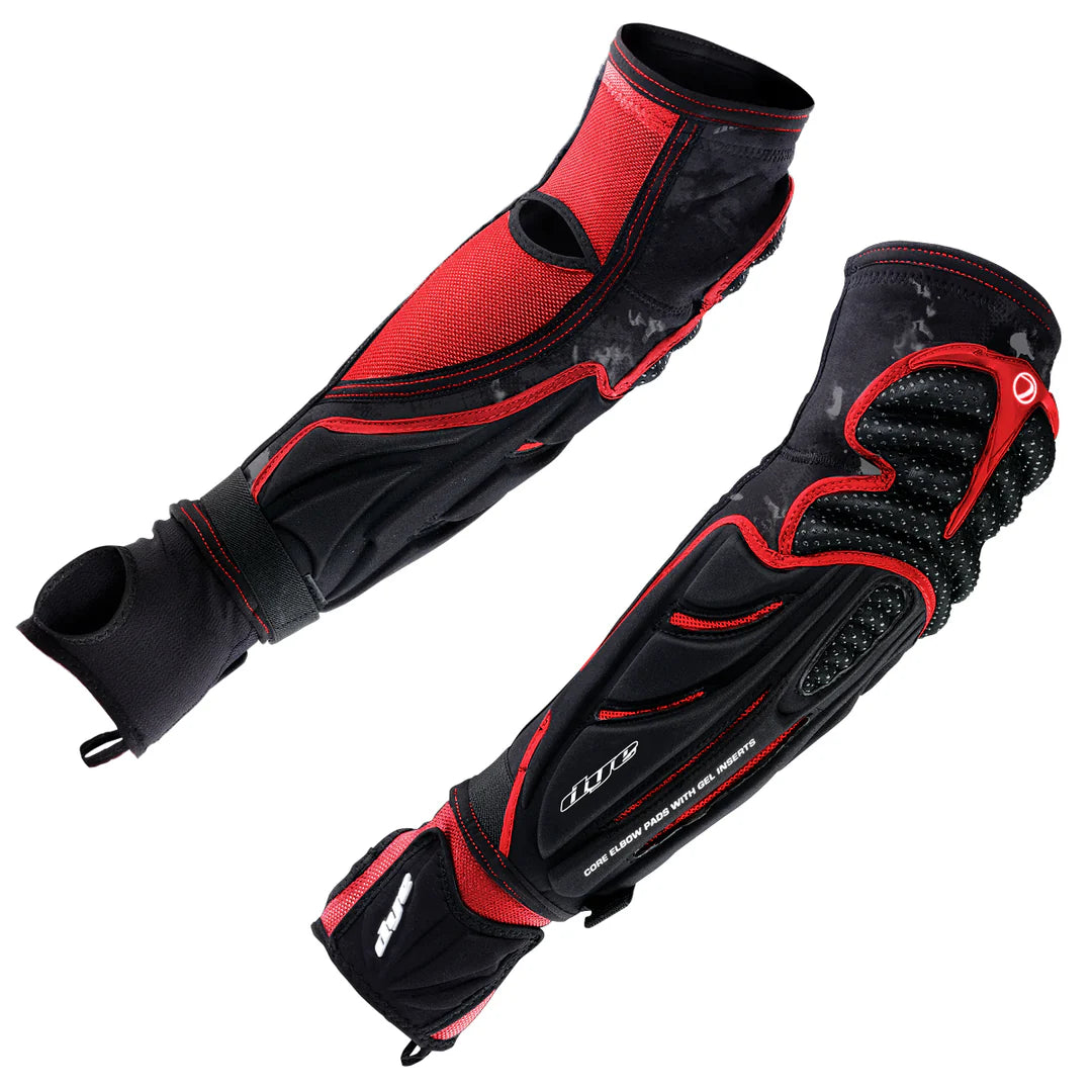 DYE Performance Elbow Pads - Dyecam Black Red