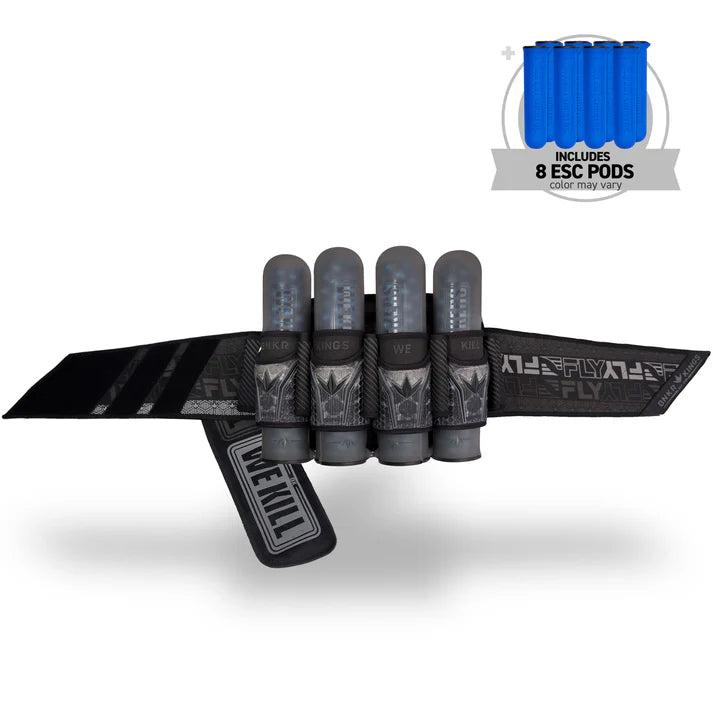Bunkerkings Fly2 Pack Harness - 4+7 - Black Skull (incl. 8 ESC Pods) *BACK ORDERS AVAILABLE*