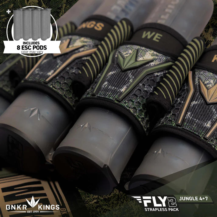 Bunkerkings Fly2 Pack Harness - 4+7 - Jungle Skull (incl. 8 ESC Pods) *BACK ORDERS AVAILABLE*