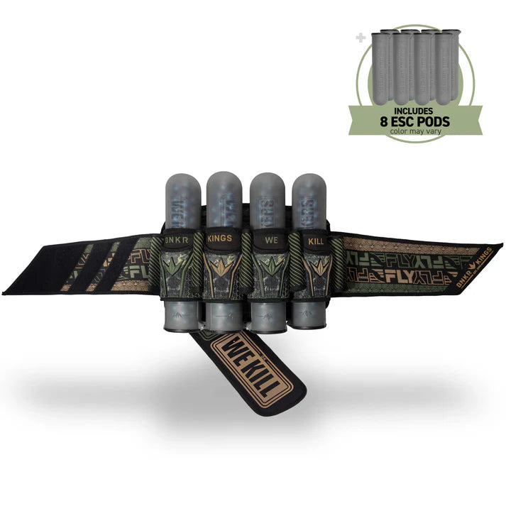 Bunkerkings Fly2 Pack Harness - 4+7 - Jungle Skull (incl. 8 ESC Pods) *BACK ORDERS AVAILABLE*
