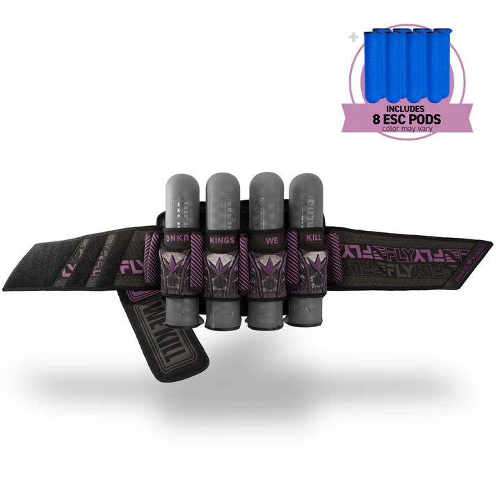 Bunkerkings Fly2 Pack Harness - 4+7 - Purple Skull (incl. 8 ESC Pods) *BACK ORDERS AVAILABLE*