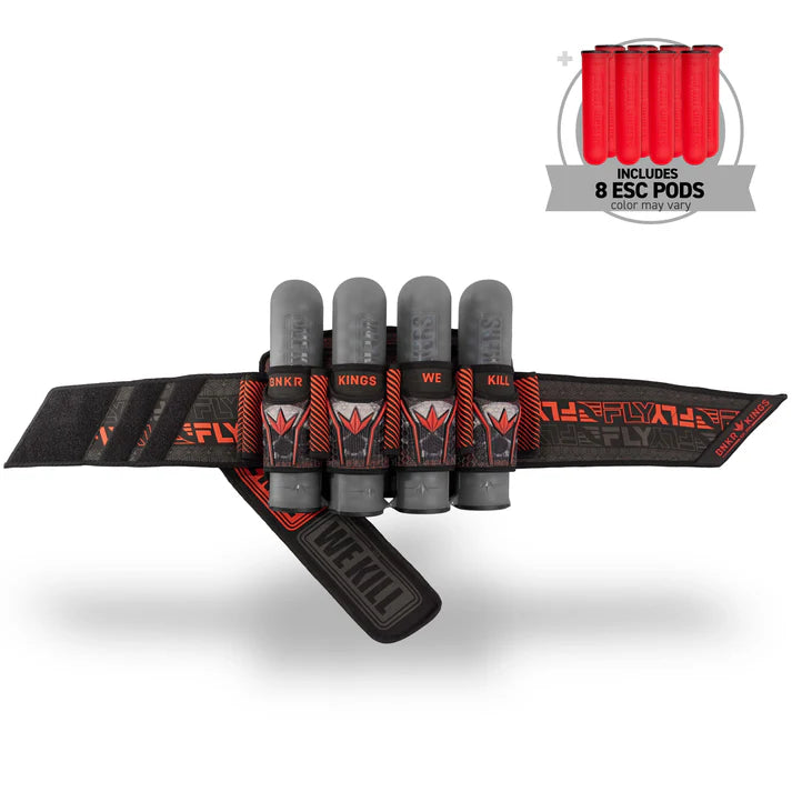 Bunkerkings Fly2 Pack Harness - 4+7 - Red Skull (incl. 8 ESC Pods) *BACK ORDERS AVAILABLE*