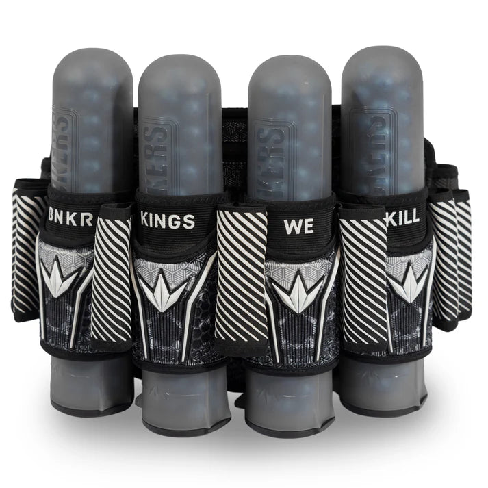 Bunkerkings Fly2 Pack Harness - 4+7 - White Skull (incl. 8 ESC Pods) *BACK ORDERS AVAILABLE*
