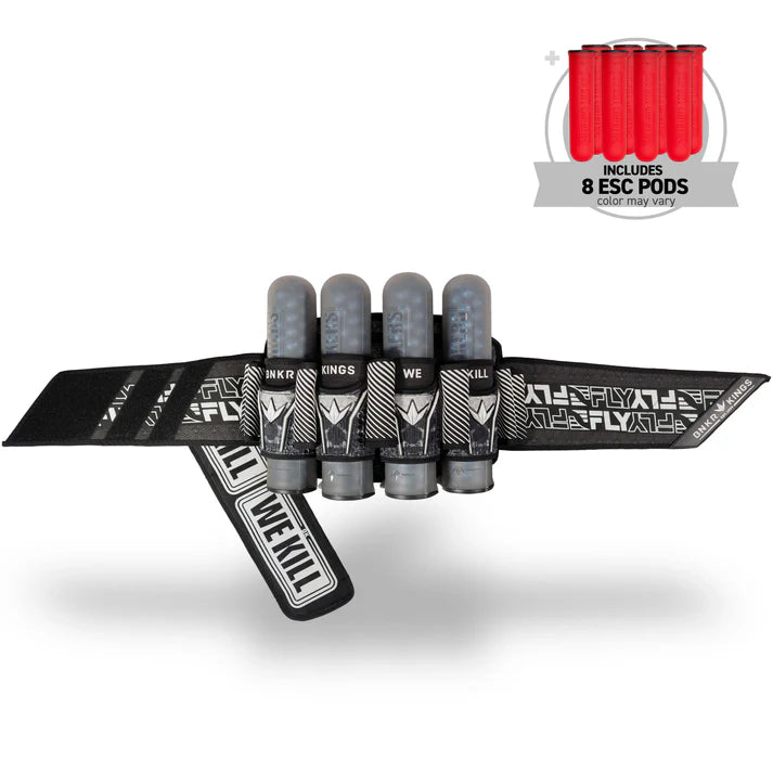 Bunkerkings Fly2 Pack Harness - 4+7 - White Skull (incl. 8 ESC Pods) *BACK ORDERS AVAILABLE*