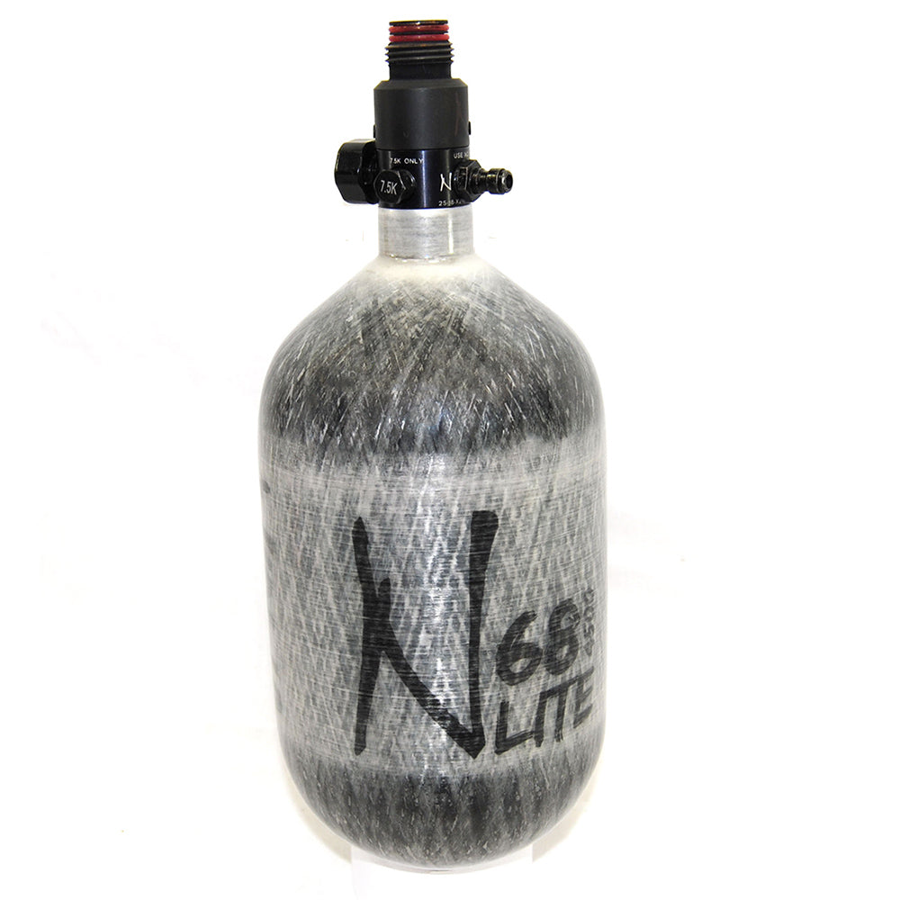 Ninja 68/4500 Carbon Fiber Air Tank w/ Standard Ninja Regulator - Grey - NINJAGREY68D