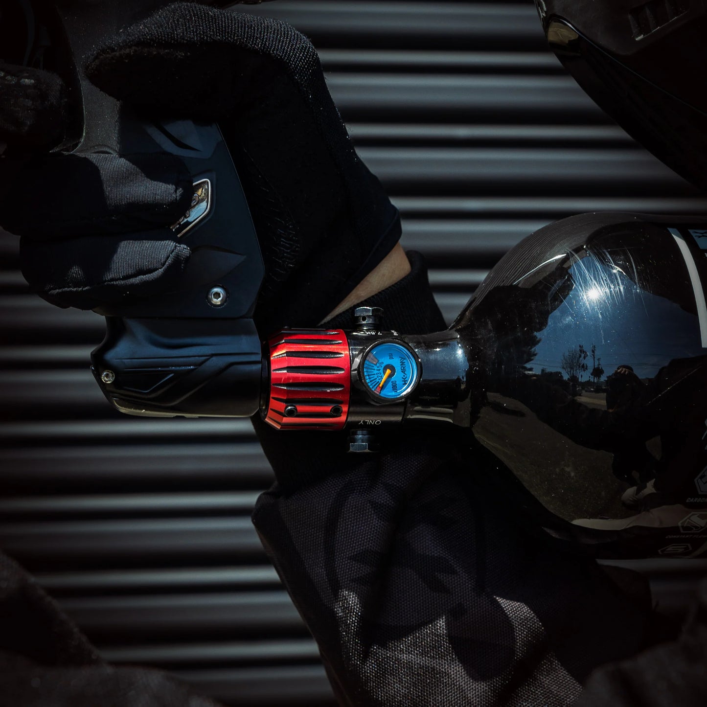 HK Army AeroLite Elite Pro Regulator - Nova - Red/Black