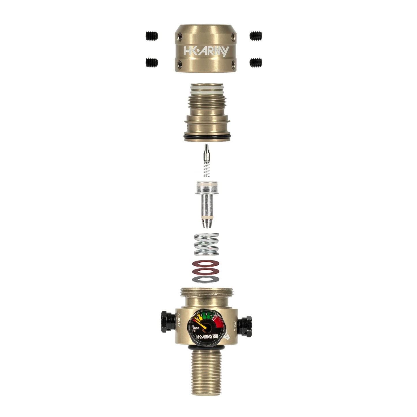 HK Army AeroLite Pro Regulator - Adjustable & Rotational - Gold