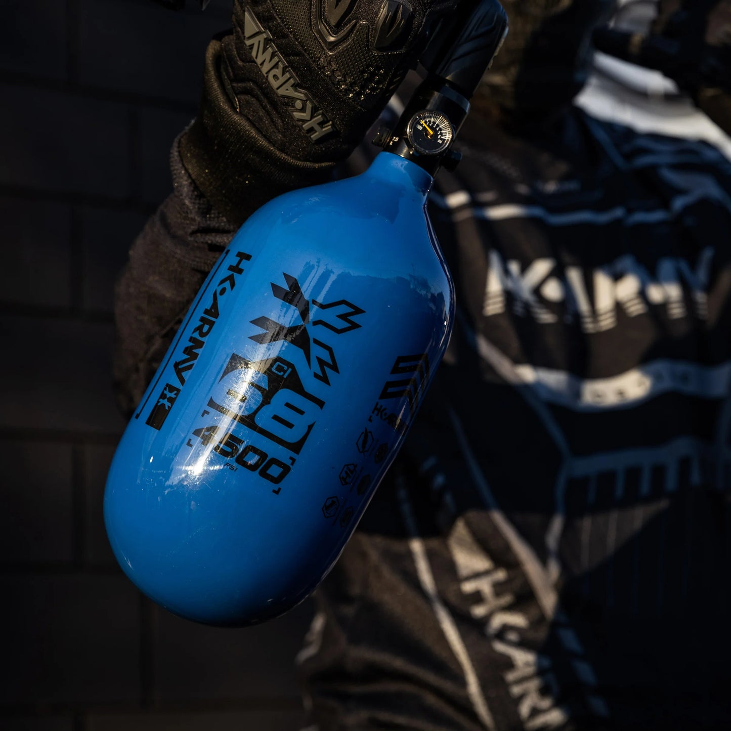 HK Army Rush - 68ci / 4500psi "EXTRA LITE" Standard Air System - Blue/Black