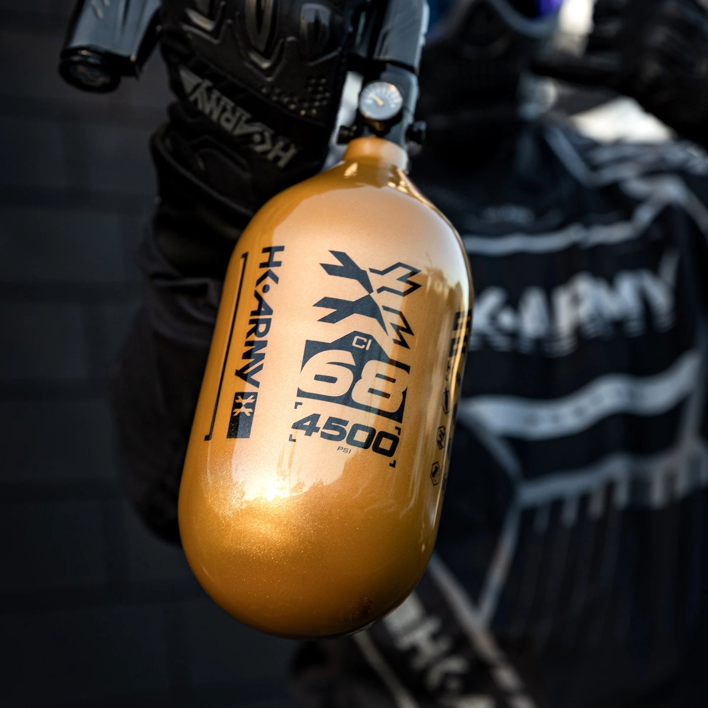 HK Army Rush - 68ci / 4500psi "EXTRA LITE" Standard Air System - Gold/Black