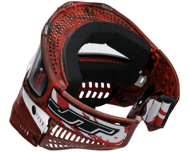 JT ProFlex Paintball Mask - Red Marble Series - Away