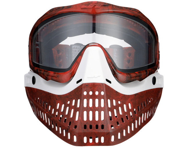 JT ProFlex Paintball Mask - Red Marble Series - Away