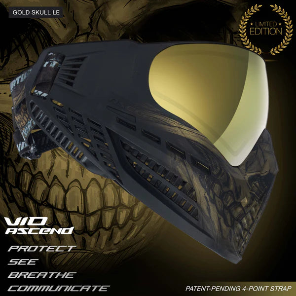 VIO Ascend Goggle - Gold Skull LIMITED EDITION