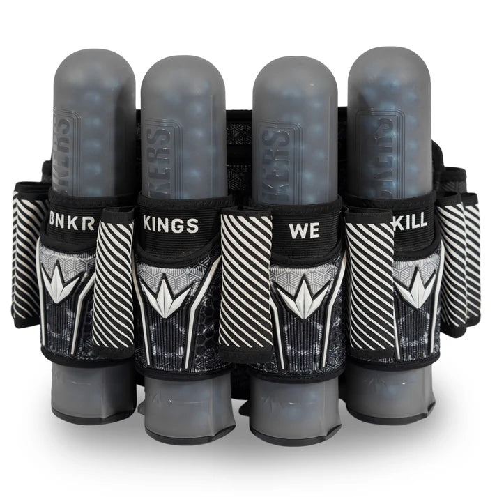 Bunkerkings Fly2 Pack Harness - 4+7  - White Skull (incl. 8 ESC Pods) *BACK ORDERS AVAILABLE*