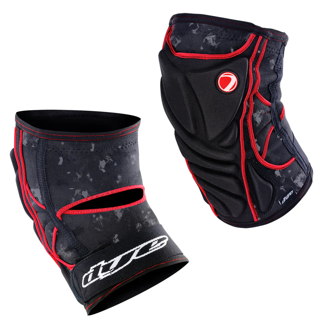 Dye Performance Knee Pads - DyeCam Black/Red