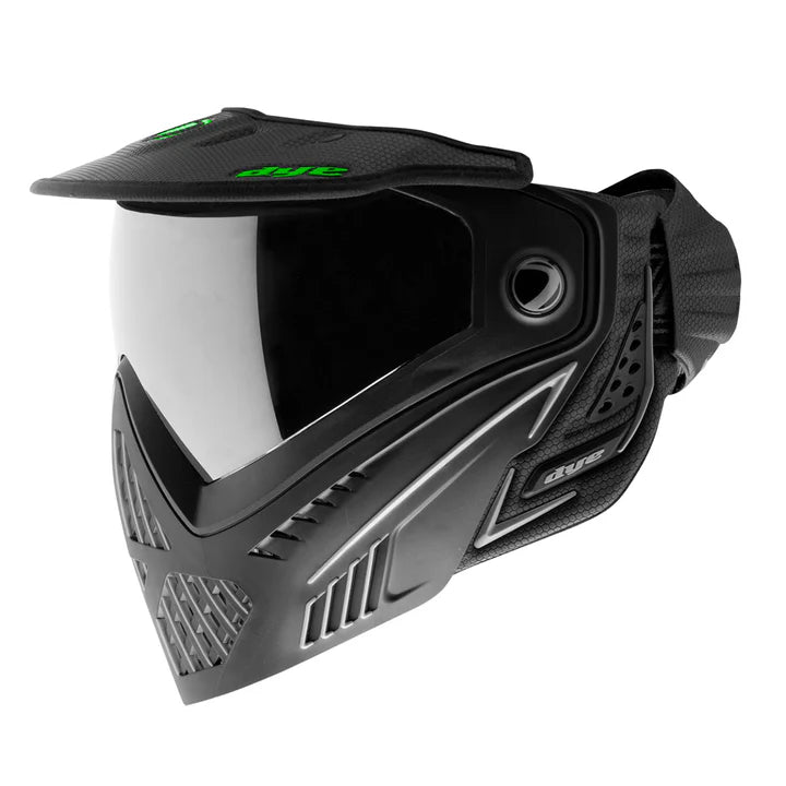 DYE i4/i5 Wing Visor: Black/Lime