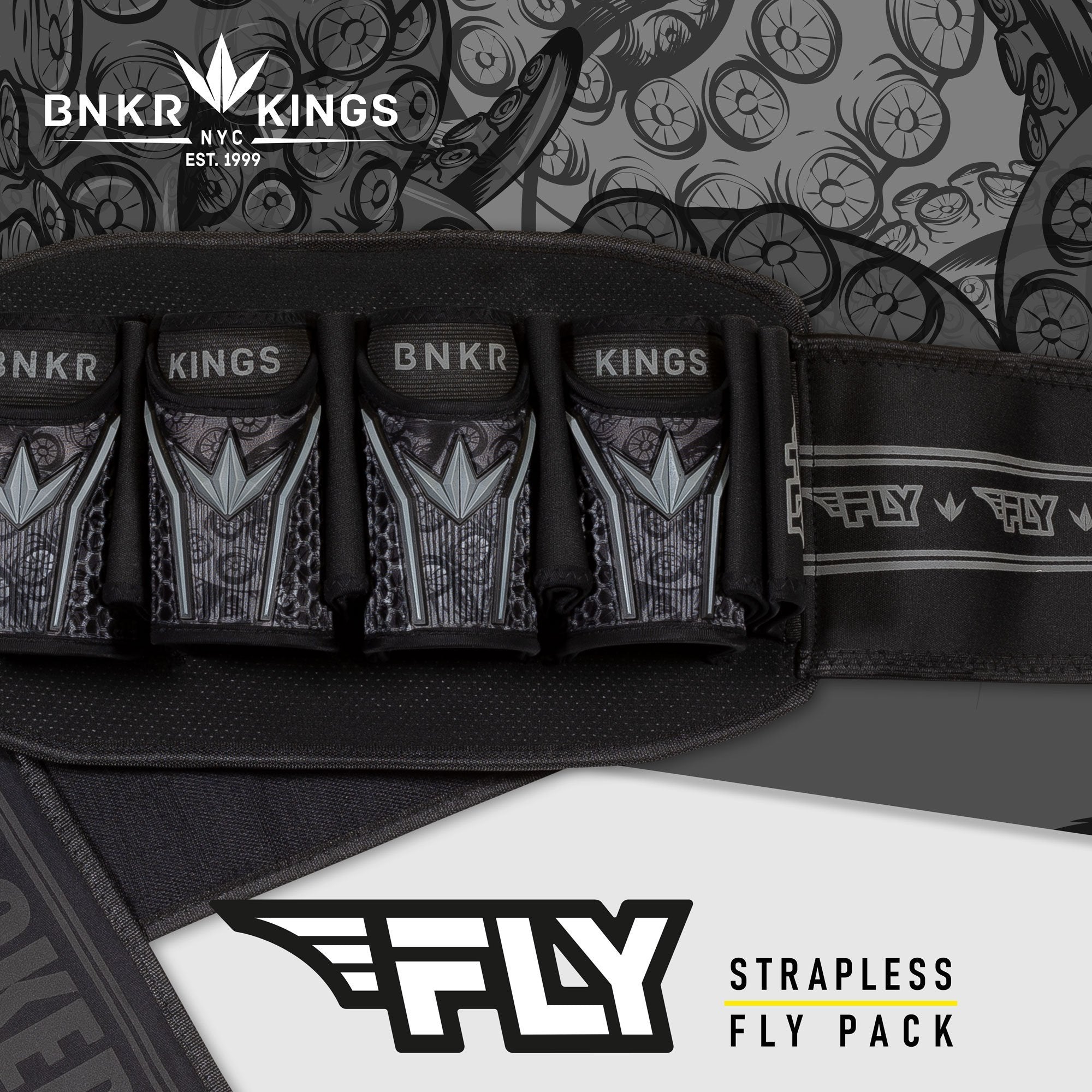 Bunker Kings Fly Pack 4+7 Harness - Black Tentacles – The Paintball Factory