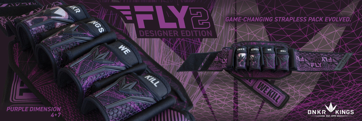 Bunker Kings Fly Pack Harness - 4 + 7 - Purple Dimension