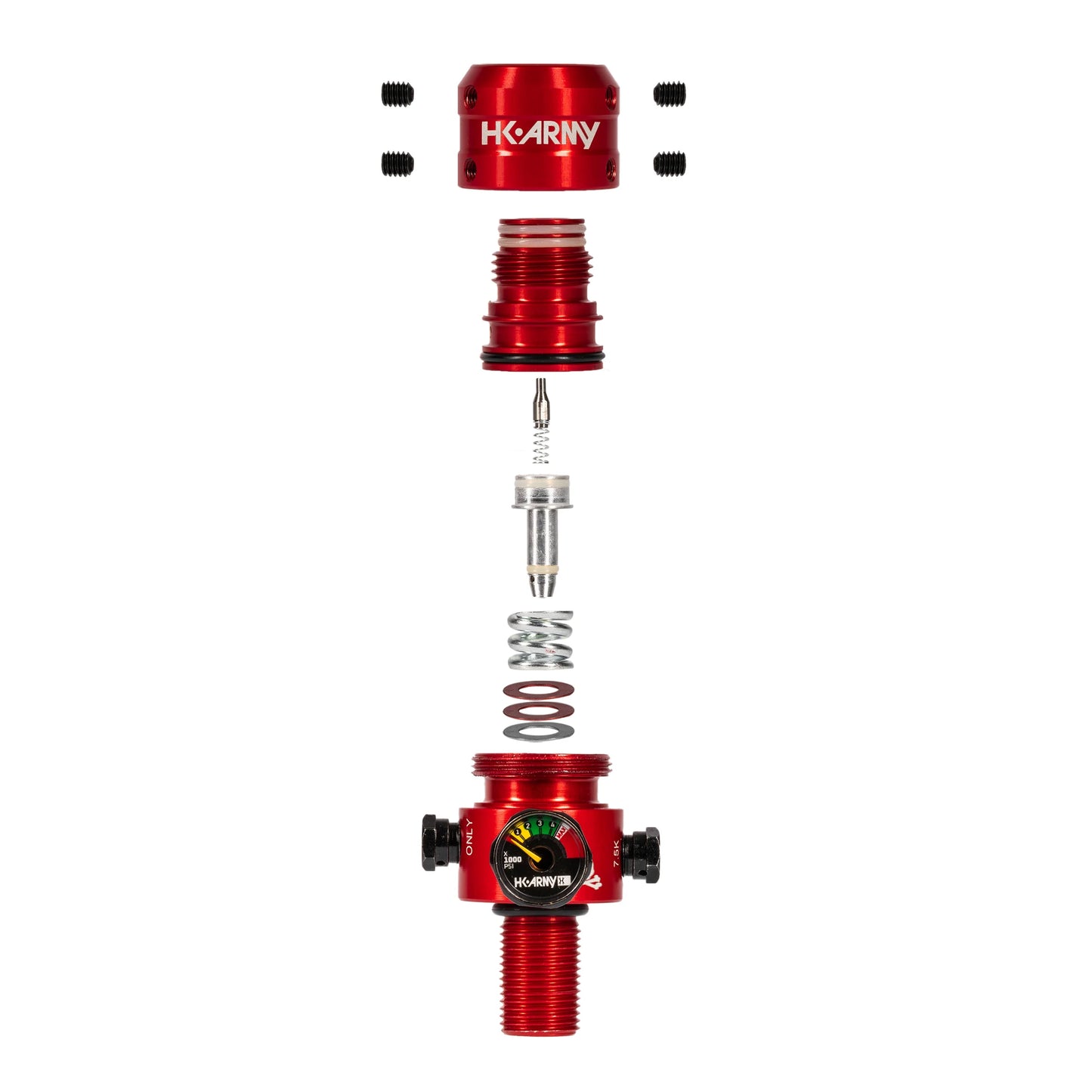 HK Army AeroLite Pro Regulator - Adjustable & Rotational - Red